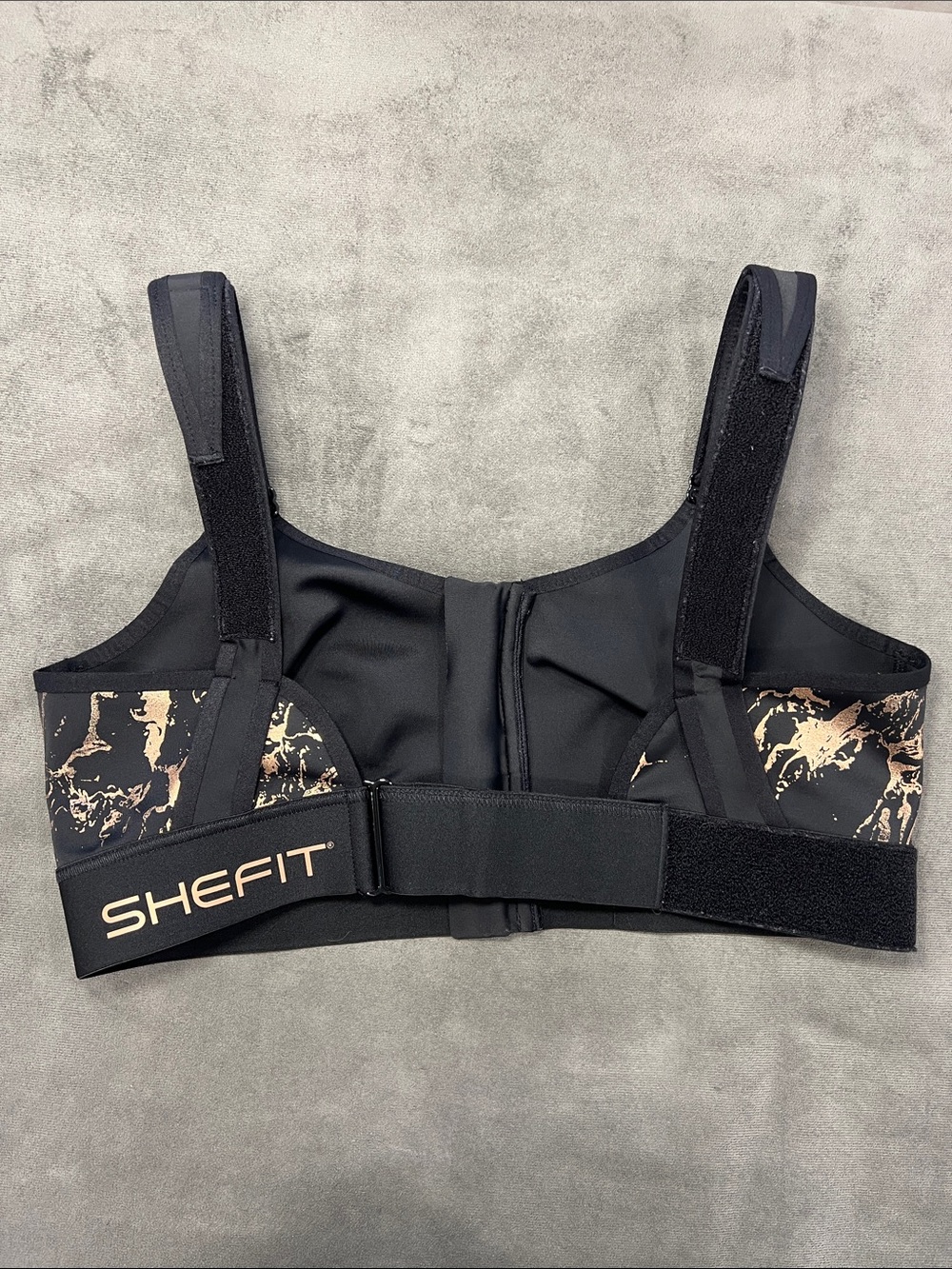 SHEFIT Black Front-Zip Flex Sports Bra Medium Impact Size 1 Luxe - Picture 8 of 16